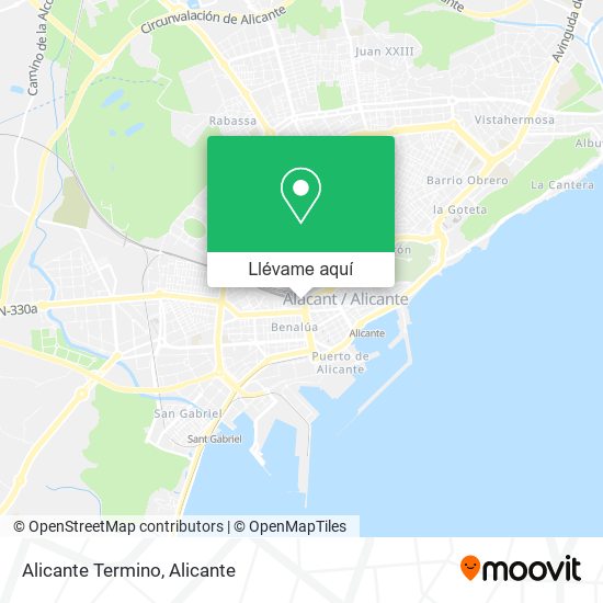 Mapa Alicante Termino