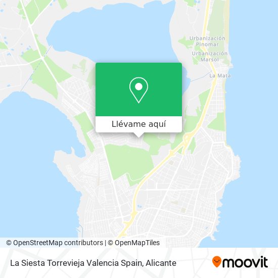 Mapa La Siesta Torrevieja Valencia Spain