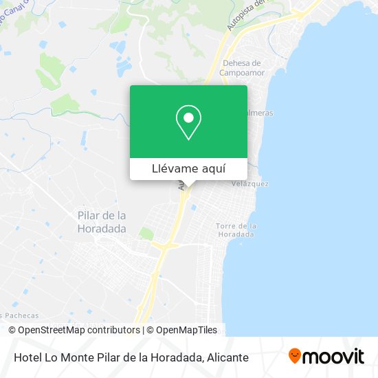 Mapa Hotel Lo Monte Pilar de la Horadada