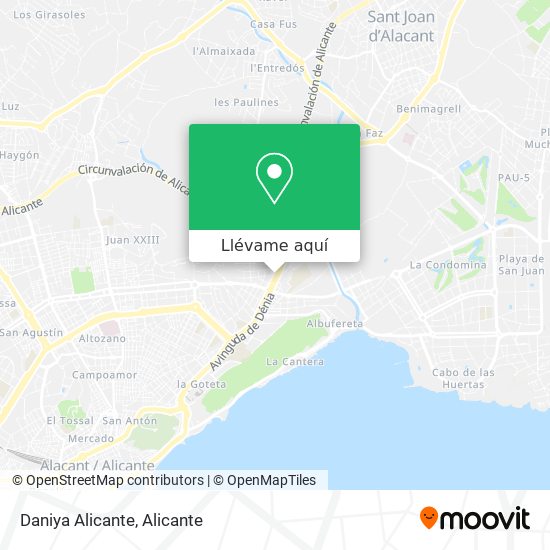 Mapa Daniya Alicante
