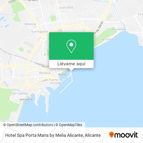 Mapa Hotel Spa Porta Maris by Melia Alicante
