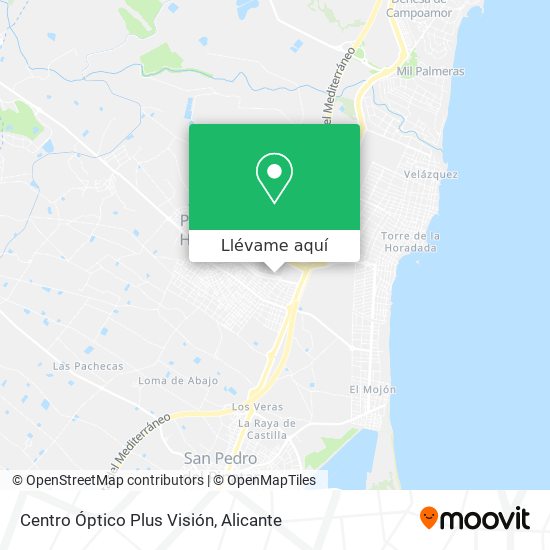 Mapa Centro Óptico Plus Visión
