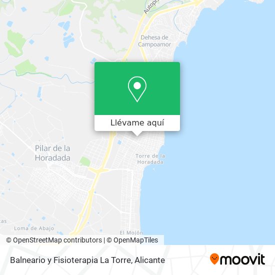 Mapa Balneario y Fisioterapia La Torre
