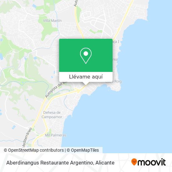 Mapa Aberdinangus Restaurante Argentino