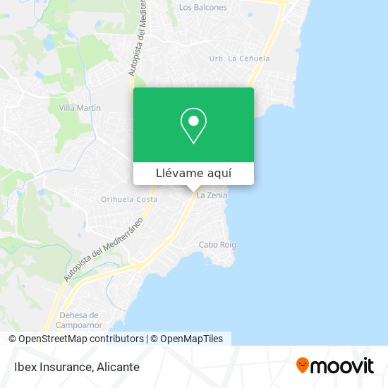 Mapa Ibex Insurance