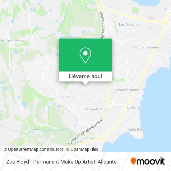 Mapa Zoe Floyd - Permanent Make Up Artist