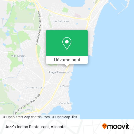 Mapa Jazz's Indian Restaurant