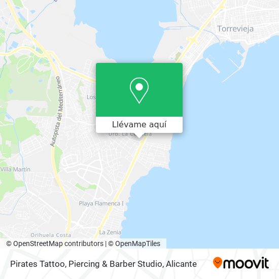 Mapa Pirates Tattoo, Piercing & Barber Studio