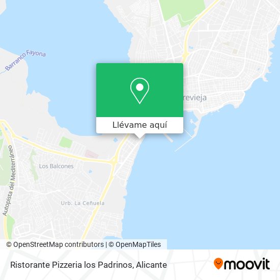 Mapa Ristorante Pizzeria los Padrinos