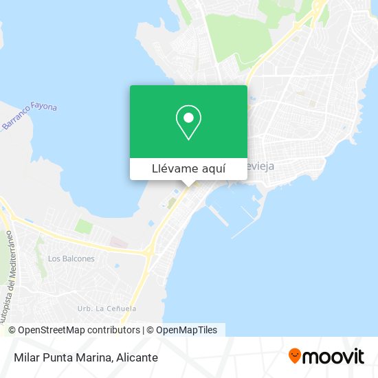 Mapa Milar Punta Marina