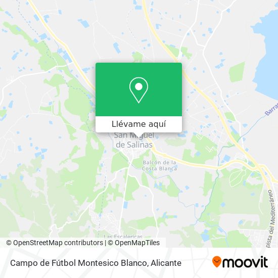 Mapa Campo de Fútbol Montesico Blanco
