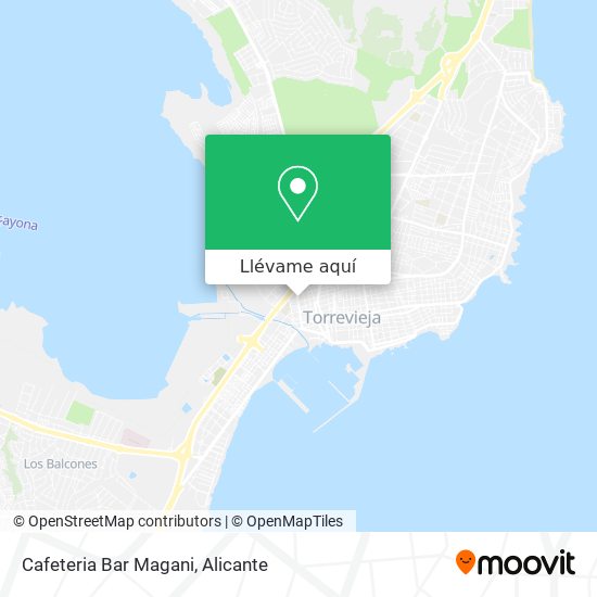 Mapa Cafeteria Bar Magani