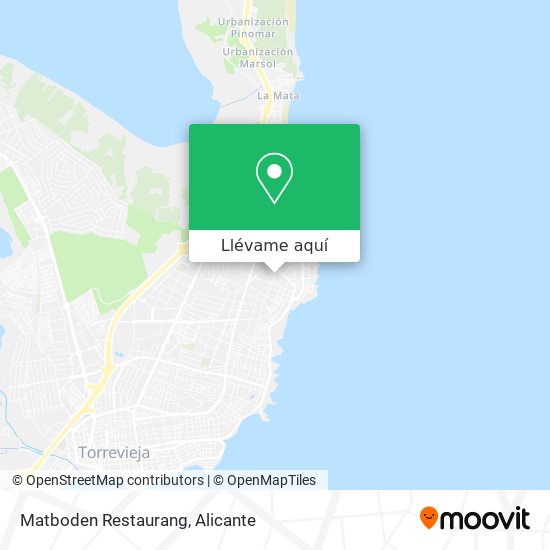 Mapa Matboden Restaurang