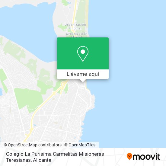 Mapa Colegio La Purisima Carmelitas Misioneras Teresianas