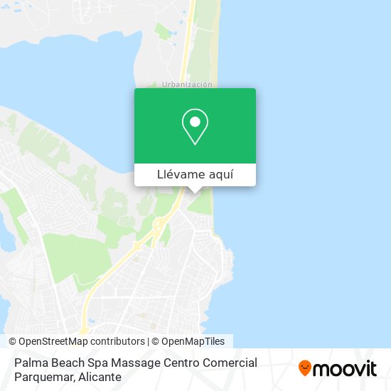 Mapa Palma Beach Spa Massage Centro Comercial Parquemar