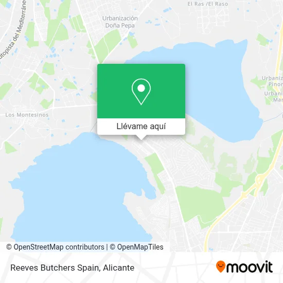 Mapa Reeves Butchers Spain