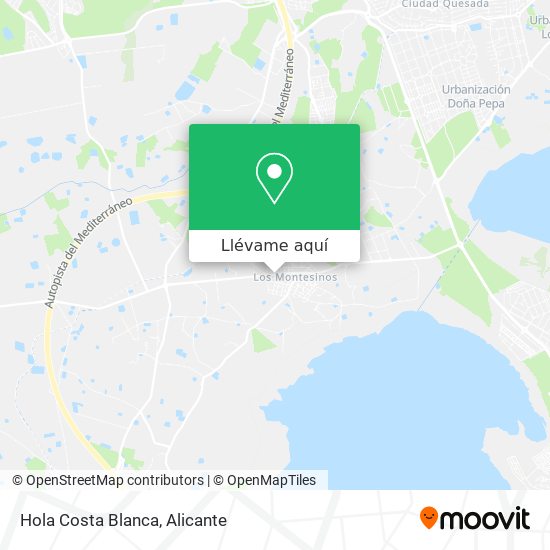 Mapa Hola Costa Blanca