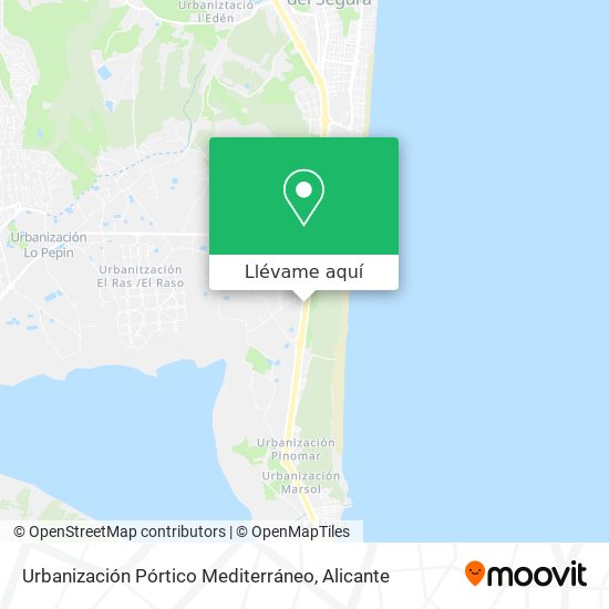 Mapa Urbanización Pórtico Mediterráneo