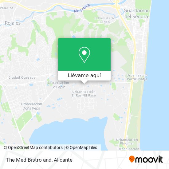 Mapa The Med Bistro and