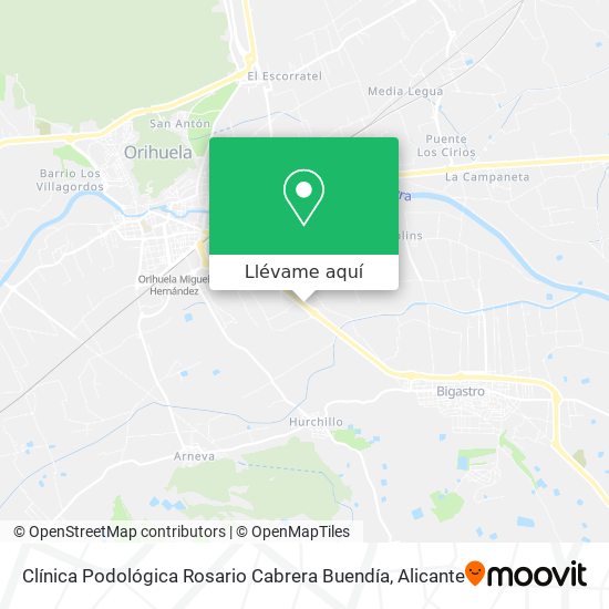 Mapa Clínica Podológica Rosario Cabrera Buendía