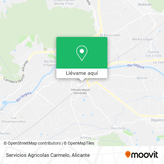 Mapa Servicios Agricolas Carmelo