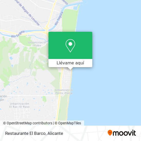 Mapa Restaurante El Barco