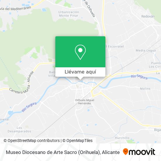 Mapa Museo Diocesano de Arte Sacro (Orihuela)