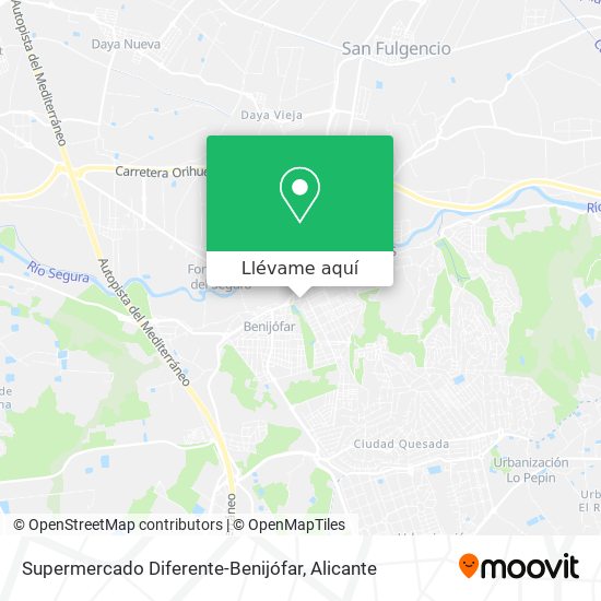 Mapa Supermercado Diferente-Benijófar