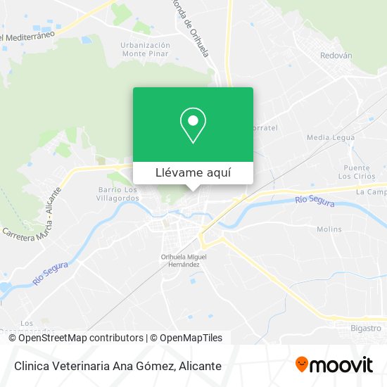 Mapa Clinica Veterinaria Ana Gómez