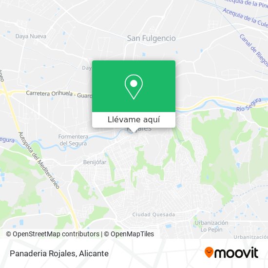 Mapa Panaderia Rojales