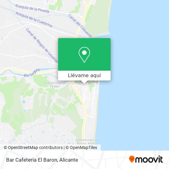 Mapa Bar Cafeteria El Baron