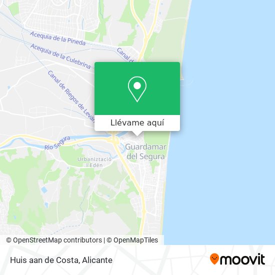 Mapa Huis aan de Costa