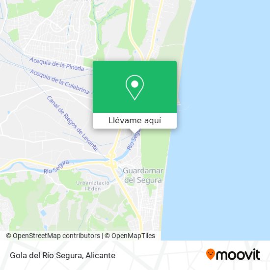 Mapa Gola del Río Segura