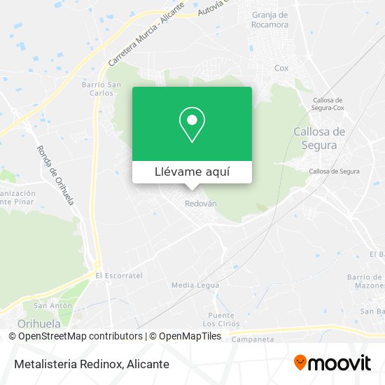 Mapa Metalisteria Redinox