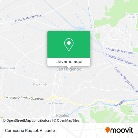 Mapa Carniceria Raquel