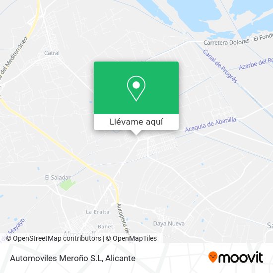 Mapa Automoviles Meroño S.L