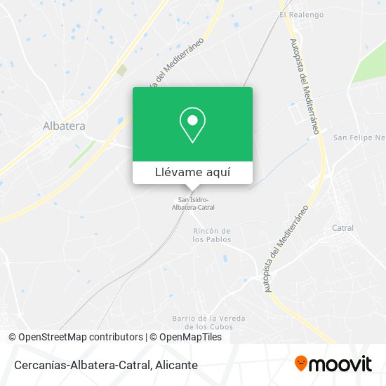 Mapa Cercanías-Albatera-Catral