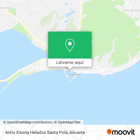 Mapa Antiu Xixona Helados Santa Pola