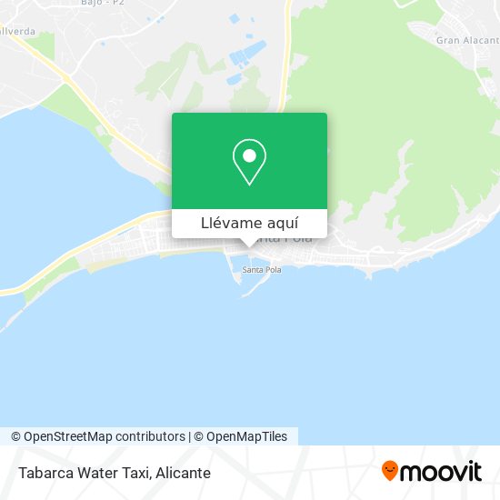 Mapa Tabarca Water Taxi