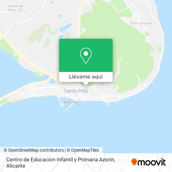 Mapa Centro de Educacion Infantil y Primaria Azorin