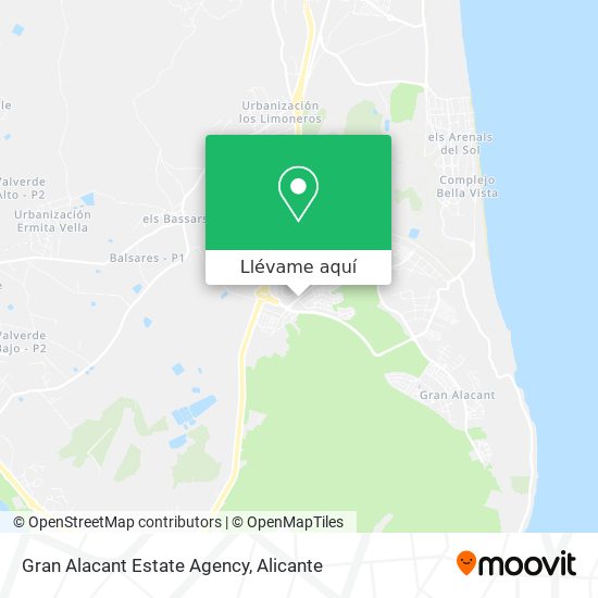 Mapa Gran Alacant Estate Agency