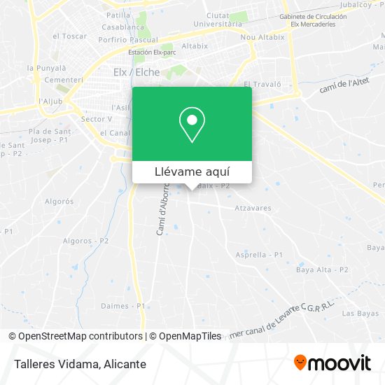 Mapa Talleres Vidama