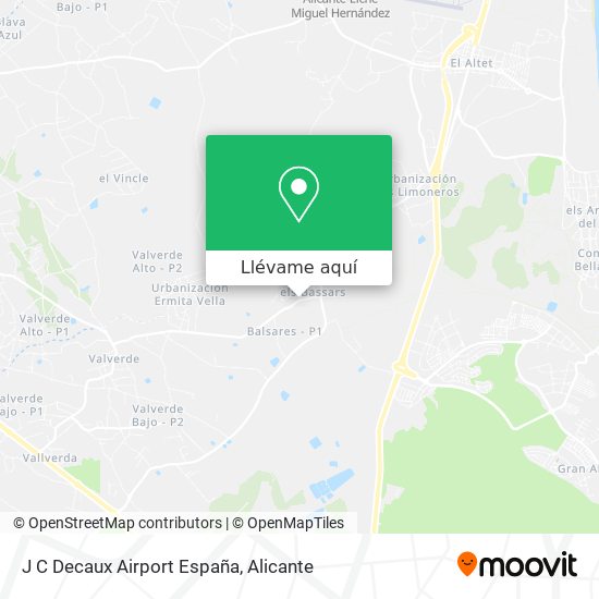 Mapa J C Decaux Airport España