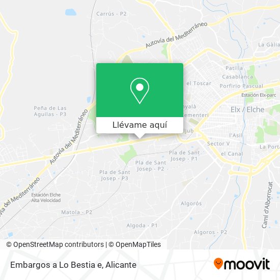 Mapa Embargos a Lo Bestia e