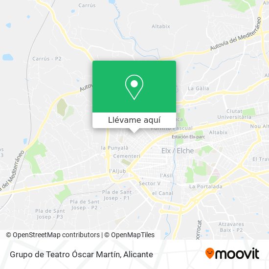 Mapa Grupo de Teatro Óscar Martín