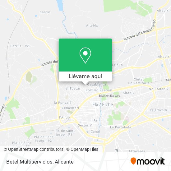 Mapa Betel Multiservicios