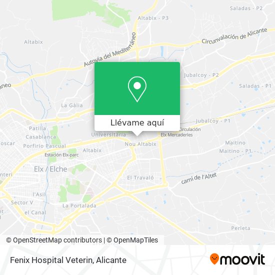 Mapa Fenix Hospital Veterin