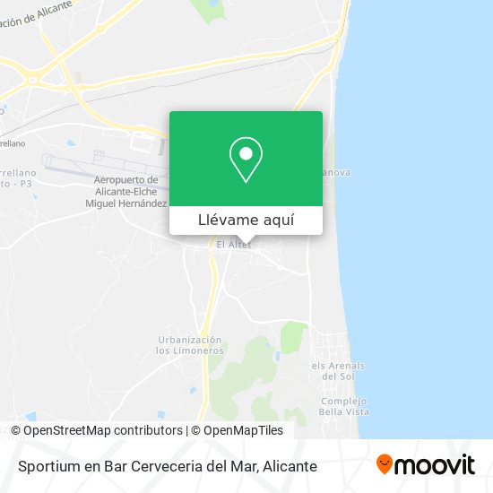 Mapa Sportium en Bar Cerveceria del Mar