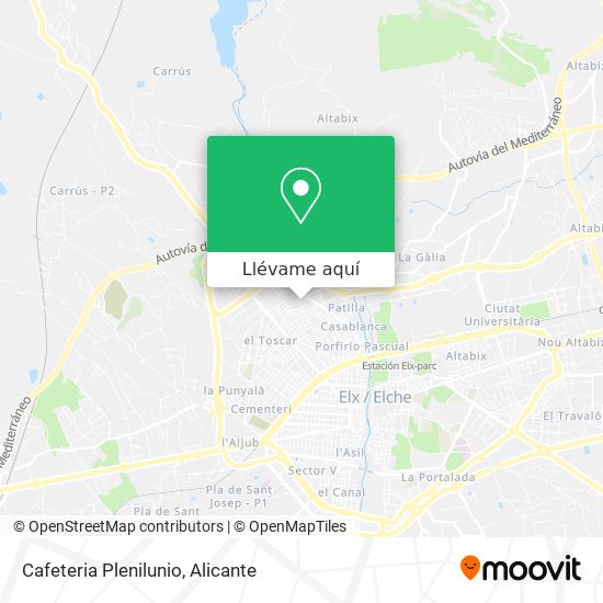 Mapa Cafeteria Plenilunio