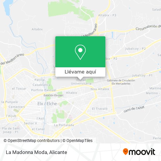 Mapa La Madonna Moda